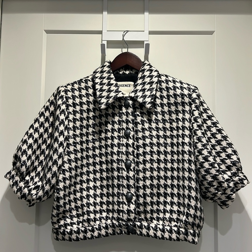 L’Agence Cove Cropped Tweed Jacket